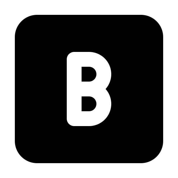Square Letter B