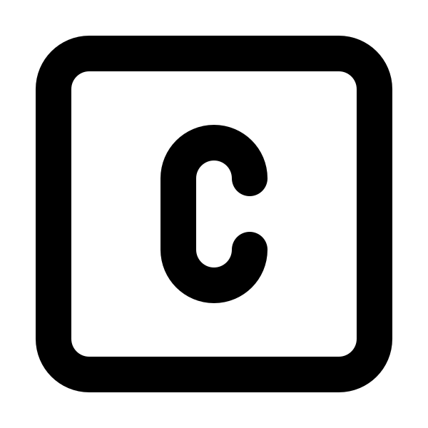 Square Letter C