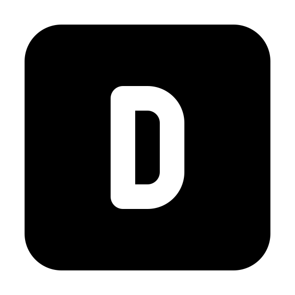 Square Letter D