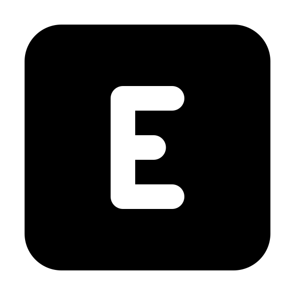 Square Letter E