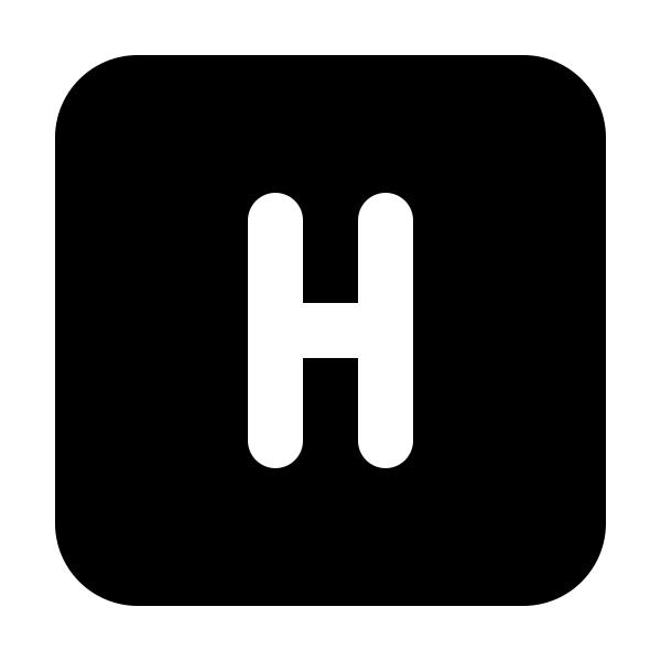 Square Letter H