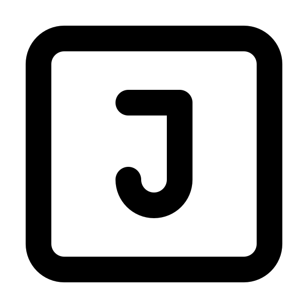 Square Letter J