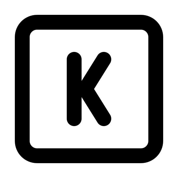 Square Letter K