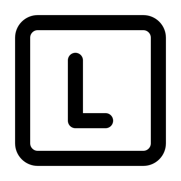 Square Letter L