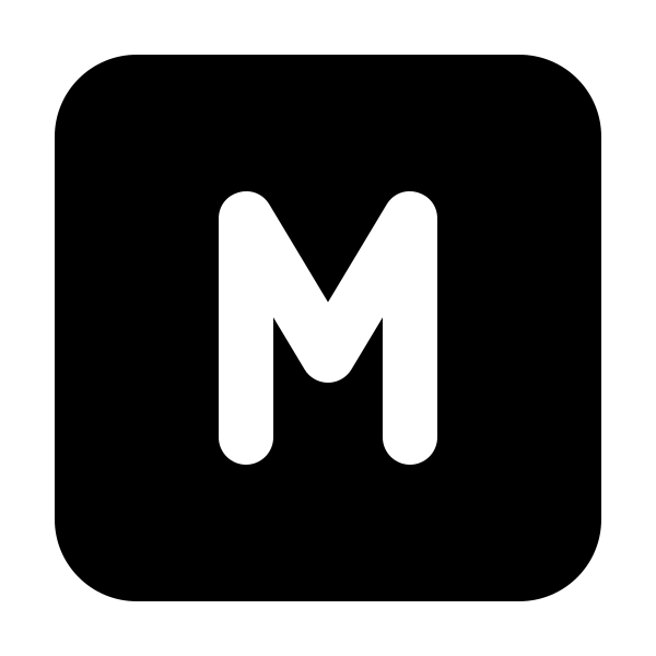 Square Letter M