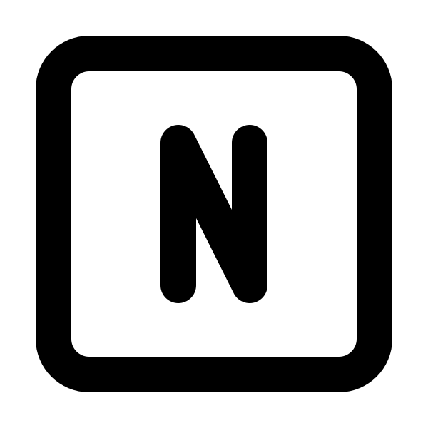Square Letter N