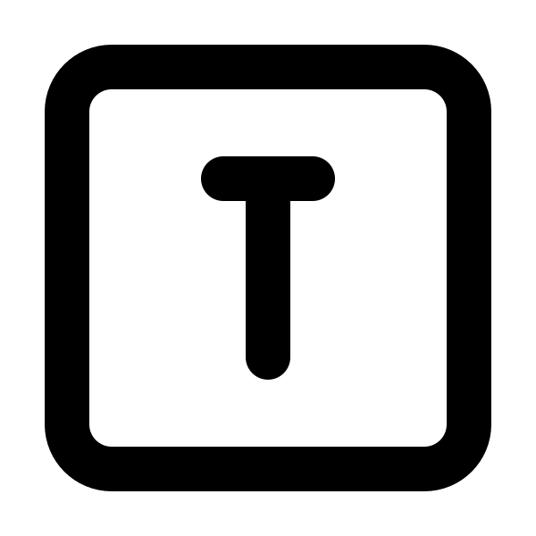 Square Letter T