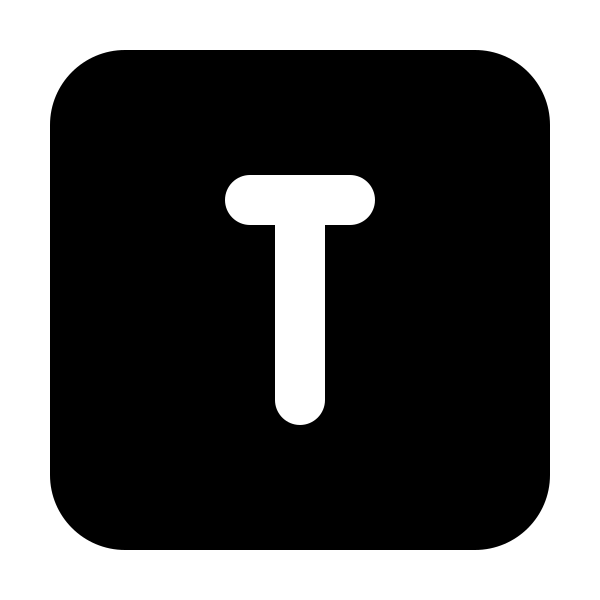Square Letter T