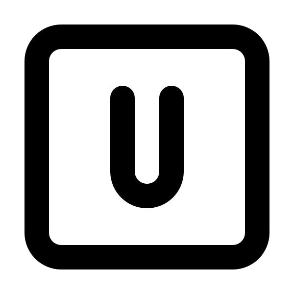 Square Letter U