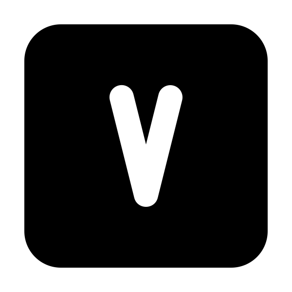 Square Letter V