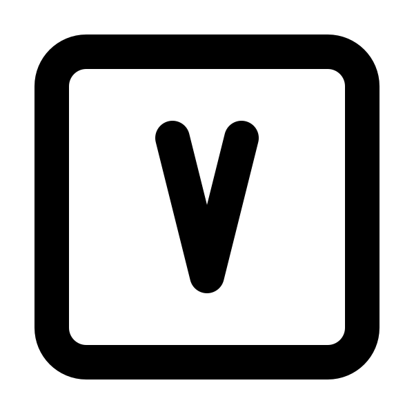 Square Letter V