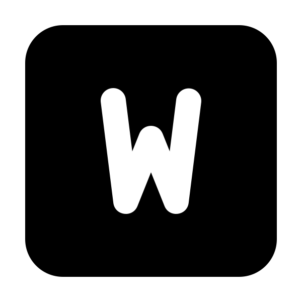 Square Letter W