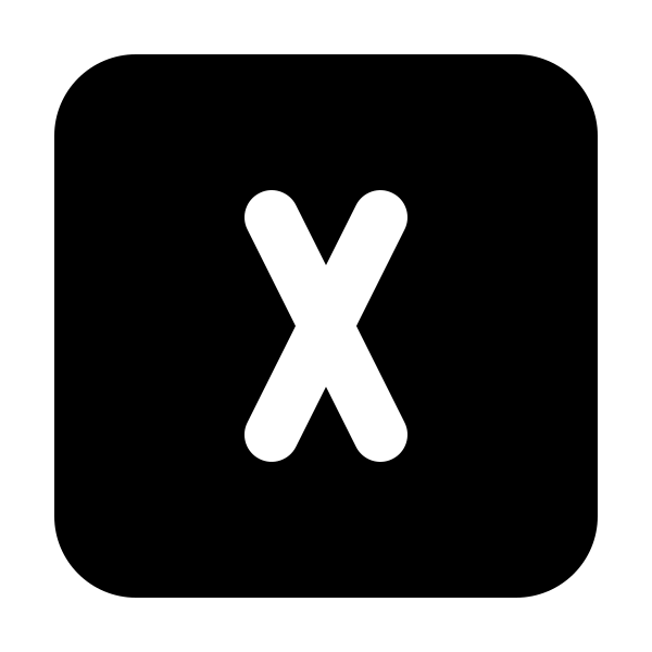Square Letter X