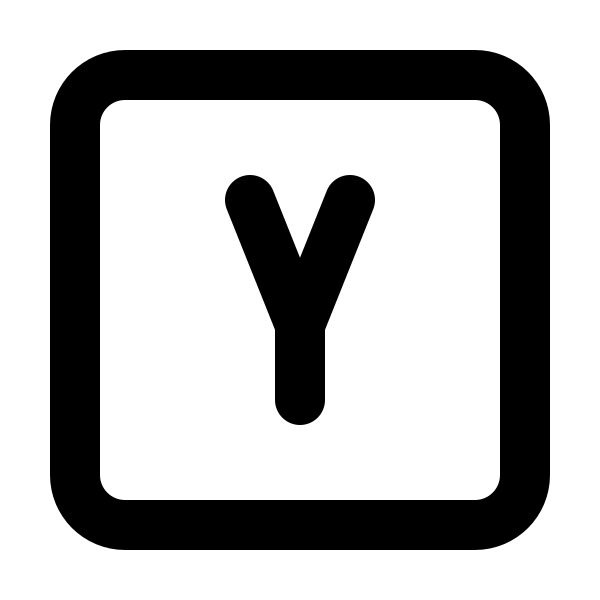 Square Letter Y
