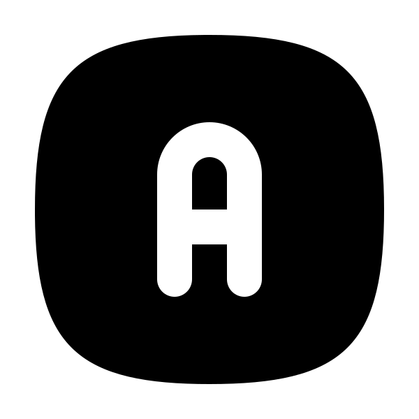 Square Rounded Letter A