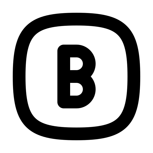 Square Rounded Letter B