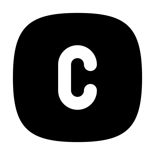 Square Rounded Letter C