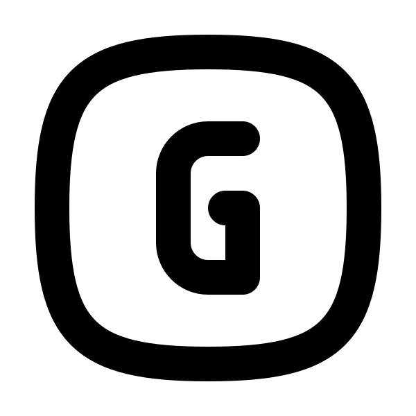 Square Rounded Letter G