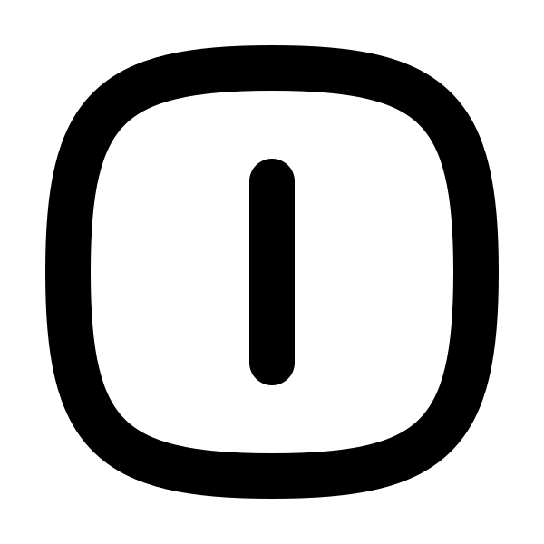 Square Rounded Letter I