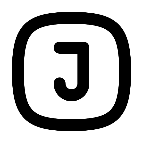 Square Rounded Letter J