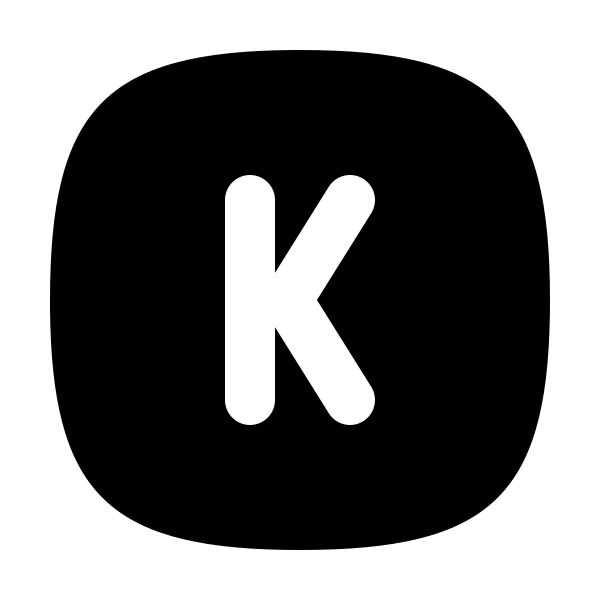 Square Rounded Letter K