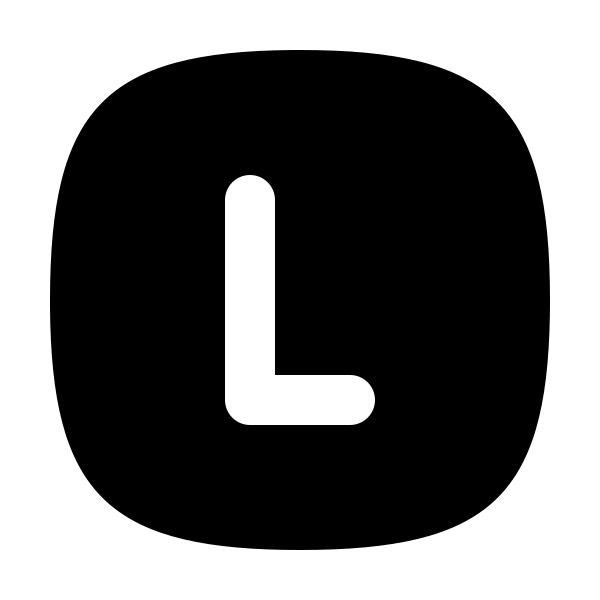 Square Rounded Letter L