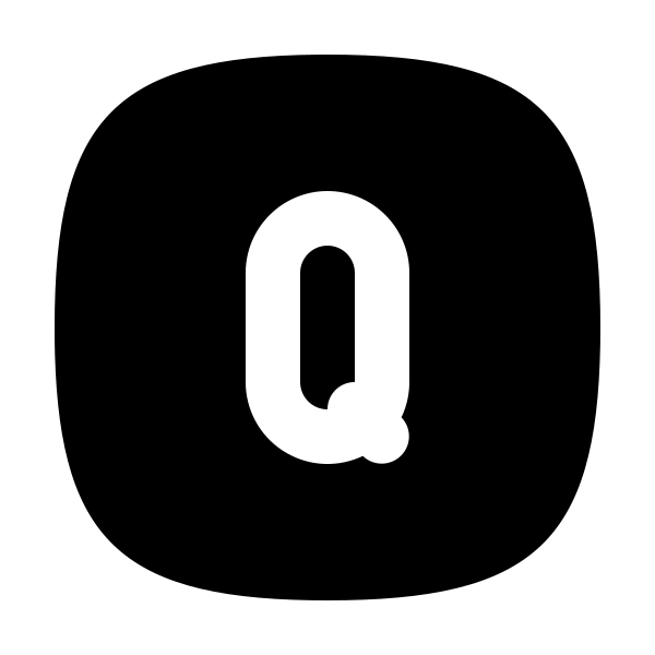 Square Rounded Letter Q