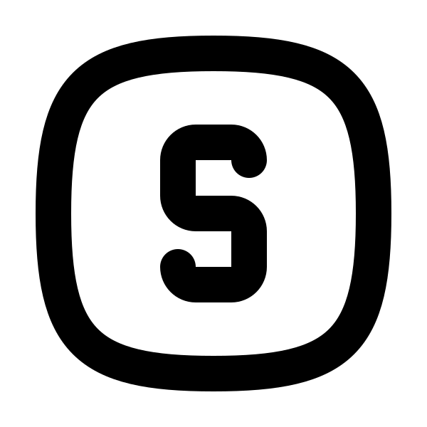 Square Rounded Letter S