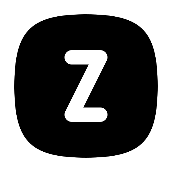 Square Rounded Letter Z