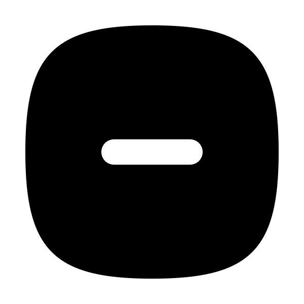 Square Rounded Minus