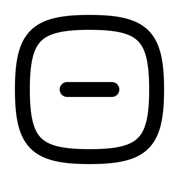Square Rounded Minus