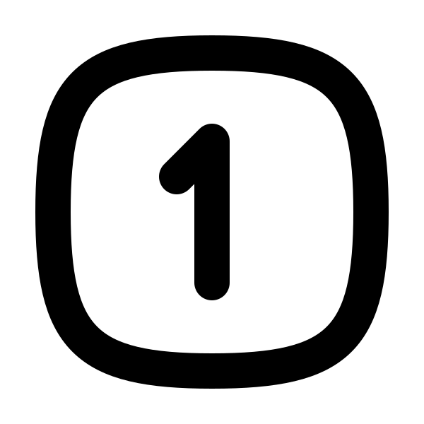 Square Rounded Number 1