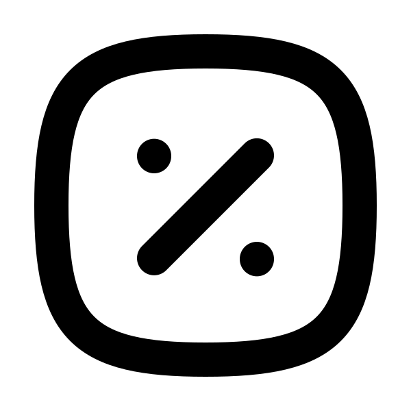 Square Rounded Percentage