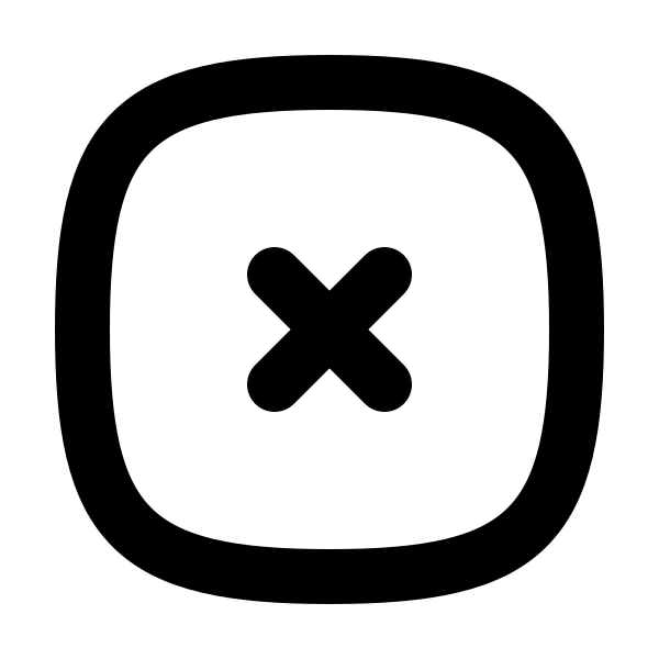 Square Rounded X