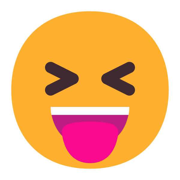 Squinting Face With Tongue Flat
