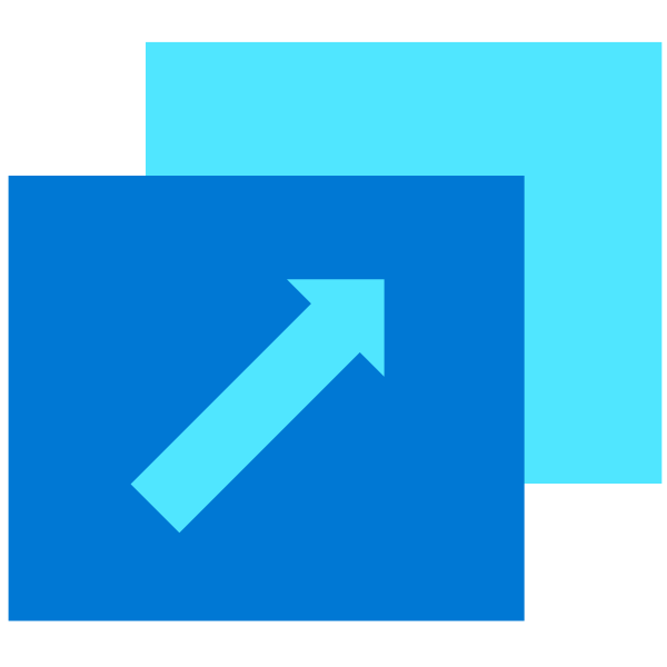 Stacked Squares Diagonal Arrow Vector
