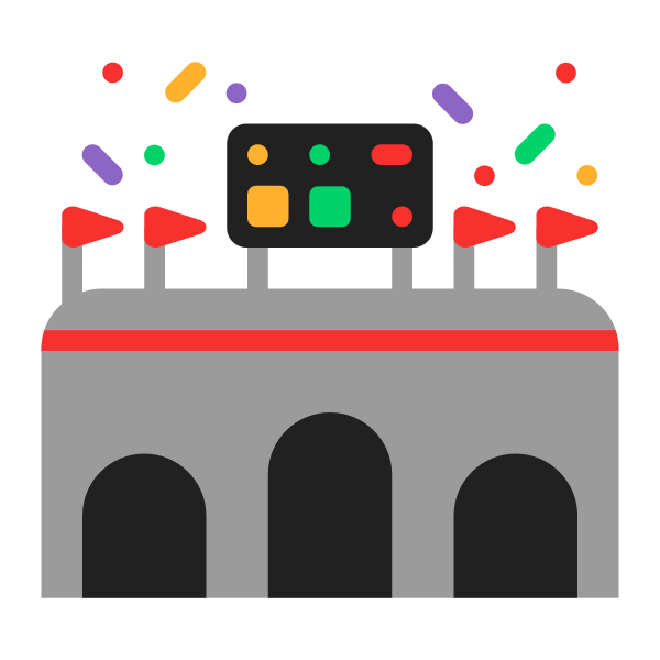 Stadium Flat Vector