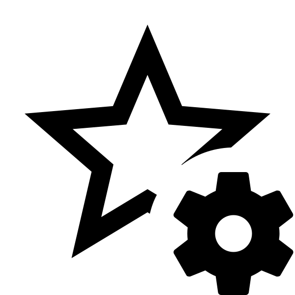 Star Cog Outline