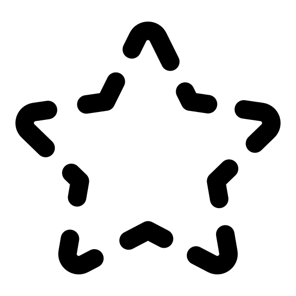 Star Dashed Vector