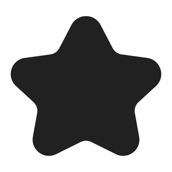Star High Contrast Vector