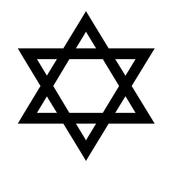 Star Of David Solid Vector