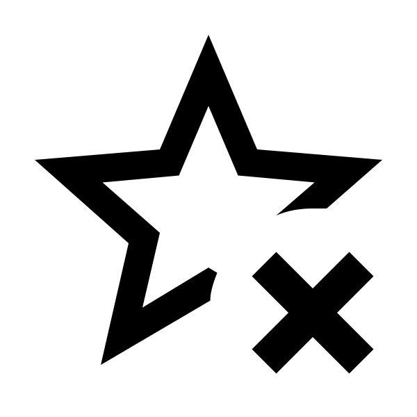 Star Remove Outline