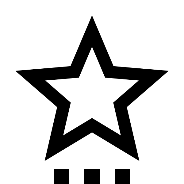 Star Settings Outline