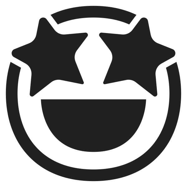 Star Struck High Contrast Vector