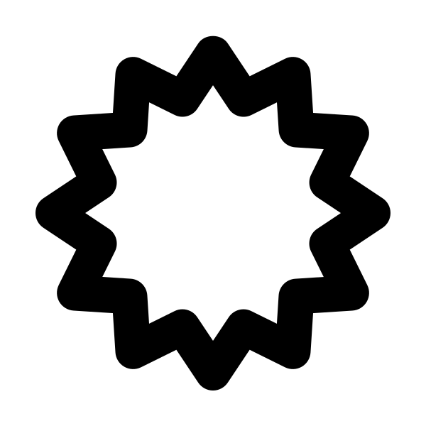 Starburst Outline Vector