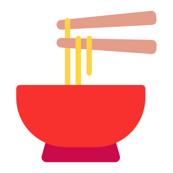 Steaming Bowl Flat Vector