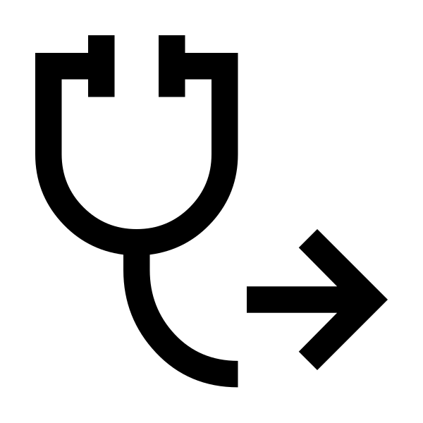 Stethoscope Arrow Fill