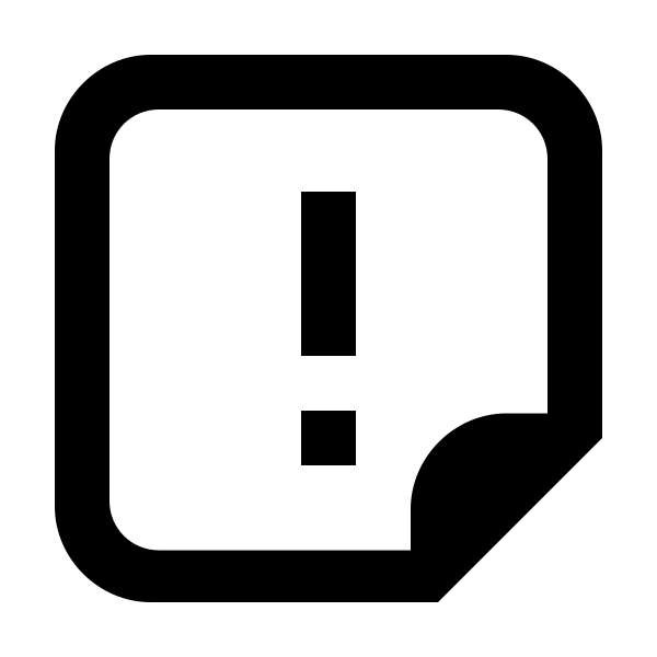 Sticker Alert Outline