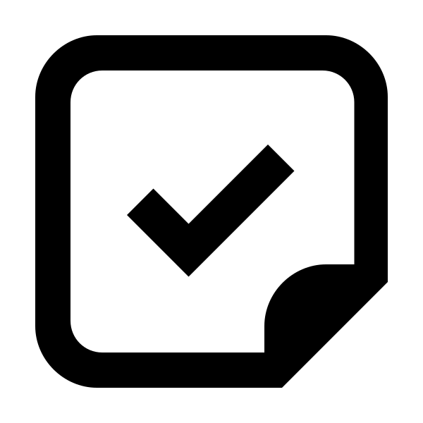 Sticker Check Outline