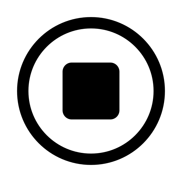 Stop Circle Outline
